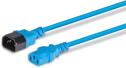 LINDY 30471 IEC C14 to IEC C13 Extension Power Cable, Blue