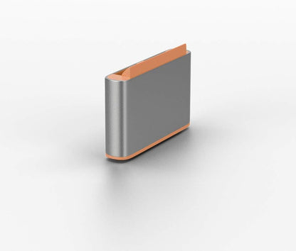 LINDY 40440 USB Type C Port Blockers Without Key, Orange