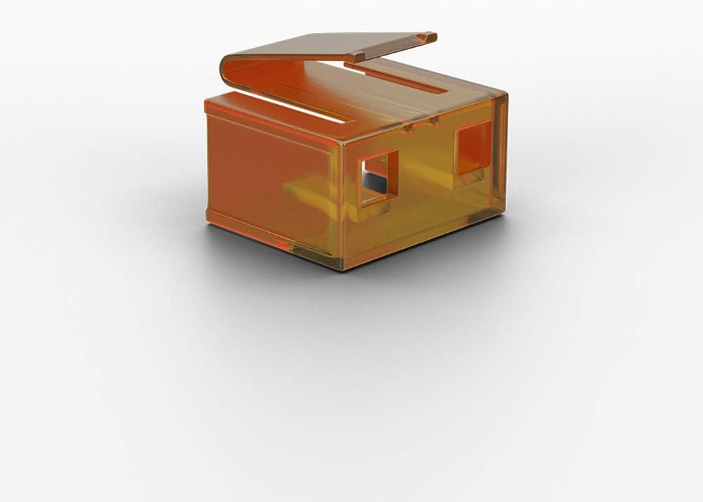 LINDY 20 x RJ-45 Port Blockers without Key - Orange Pack Of 20 Orange