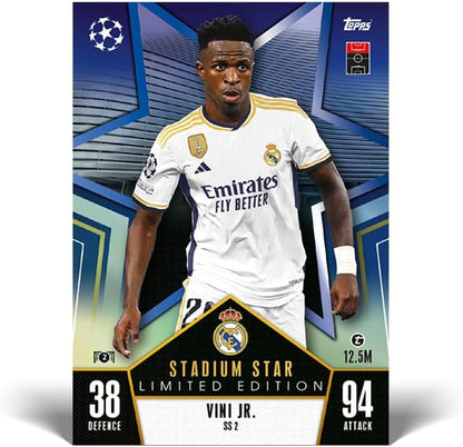 Topps Match Attax 23/24 - Mega Tin 1 - contains 66 Match Attax cards plus 4 exclusive Stadium Stars Limited Edition cards