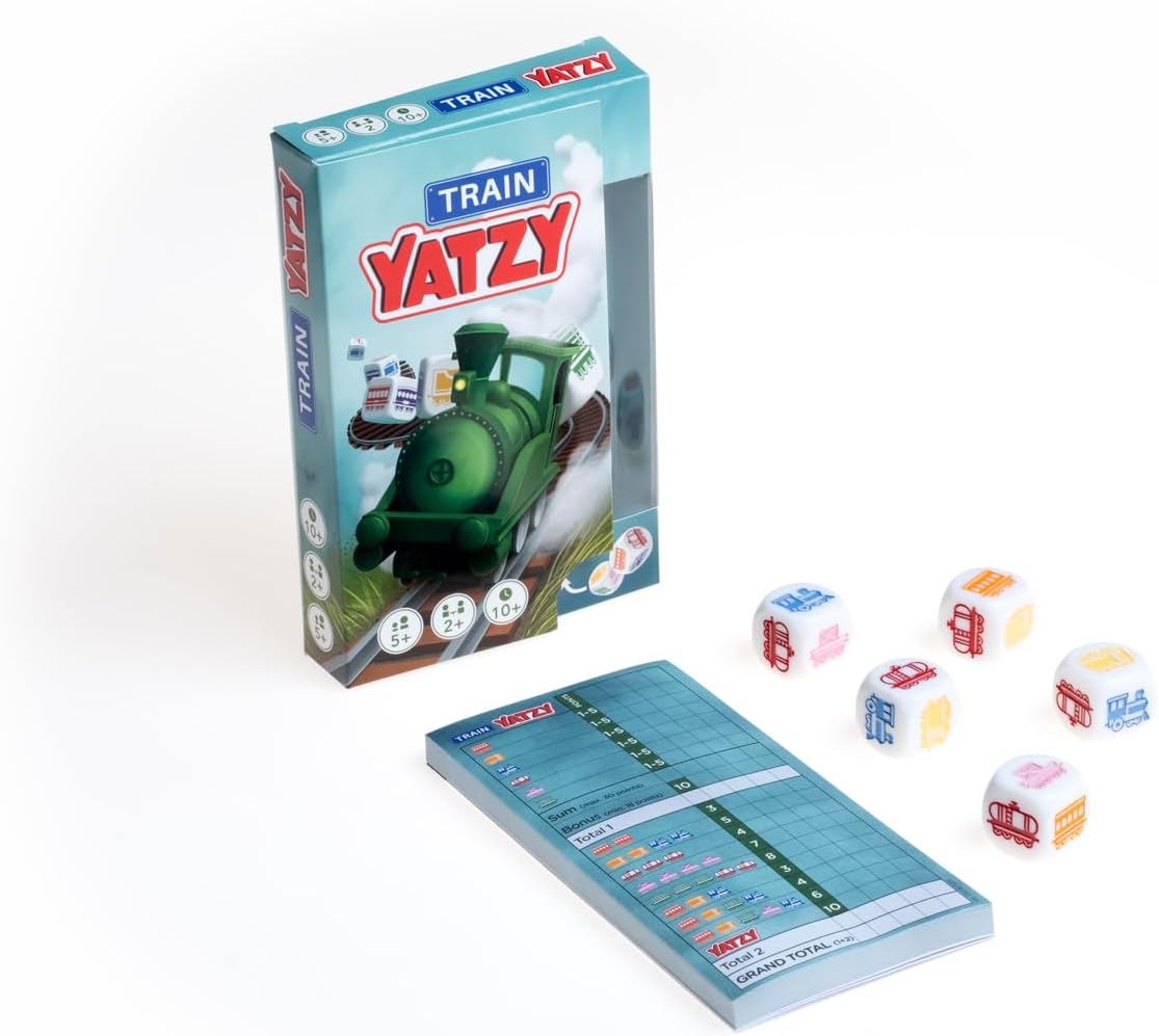 SmartGames - Train Yatzy, Multiplayer Dice Game, Ages 5+