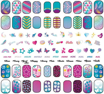 Clementoni 18113 Crazy Chic-Fluo Nail for Children from 6 Years