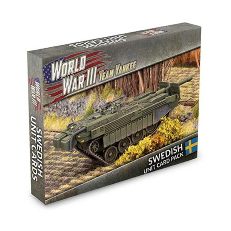 Team Yankee World War III Swedish Unit Card Pack (26 Unit Cards