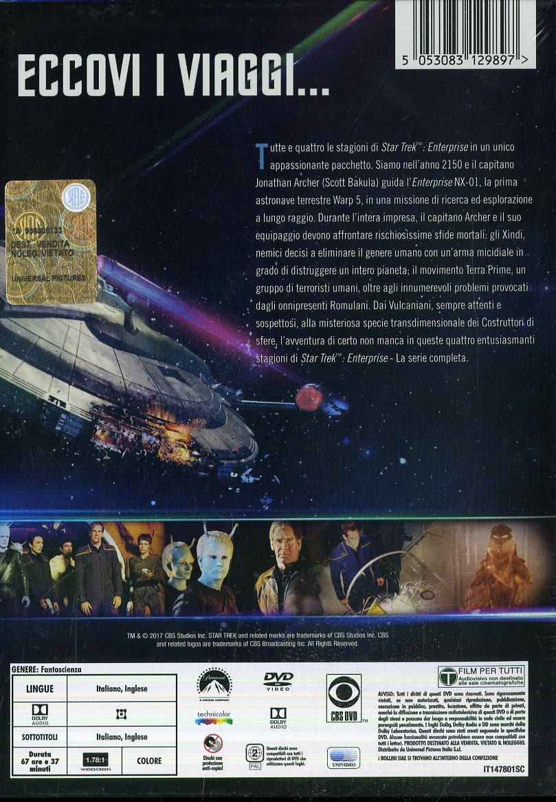 Star Trek Enterprise - Collezione Completa Stagioni 1-4 (Box Set) (27 DVD)