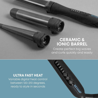 Revamp Progloss Multiform Curl & Waves 3In1 Hair Styler Wd-1500