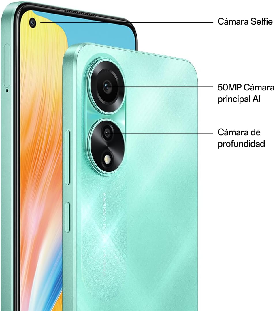 OPPO A78 16,3 cm (6.43") Double SIM Android 13 4G USB Type-C 8 Go 128 Go 5000 mAh Noir