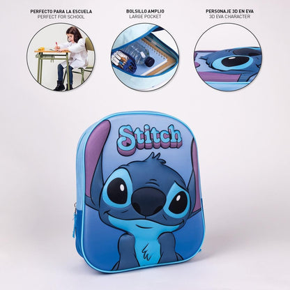 CERDÁ LIFE'S LITTLE MOMENTS Unisex Kid's Stitch School Bag Backpack, Multicolor, Standard