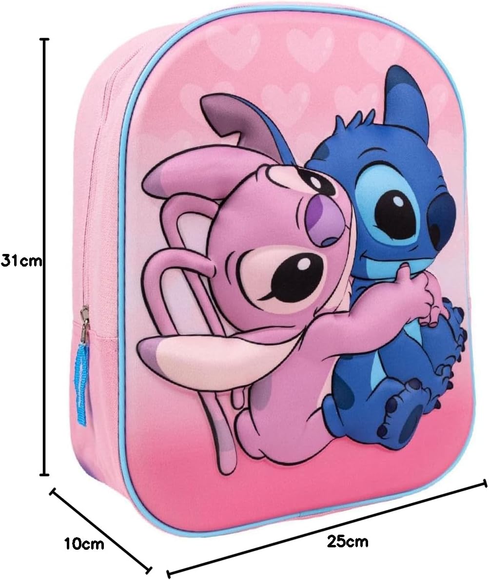 CERDÁ LIFE'S LITTLE MOMENTS Unisex Kid's Stitch School Bag Backpack, Multicolor, Standard