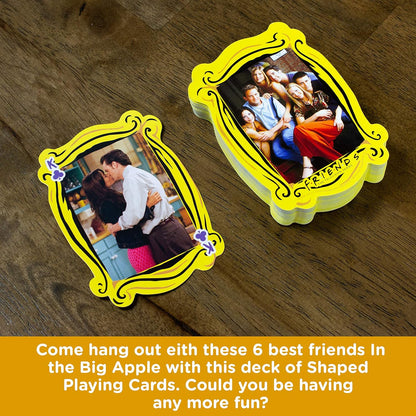 AQUARIUS Friends Playing Cards - Friends Shaped Deck of Cards for Your Favorite Card Games - Officially Licensed Friends TV Show Merchandise & Collectibles