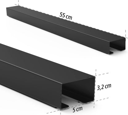 55cm Black Magnetic Cable Tidy Tidy Base Mount