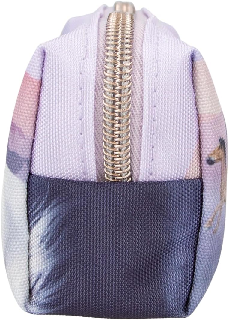 Depesche 12514 Miss Melody Night Horses Pencil Case with Herd Motif in Delicate Purple, Pencil Case with One Compartment
