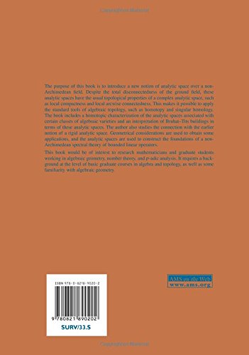 Spectral Theory and Analytic Geometry Over Non-Archimedean Fields