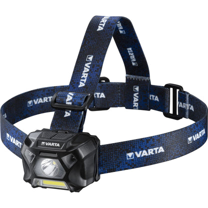 VARTA Work Flex Motion Sensor Head H20 (incl. 3X AA Longlife Power Batteries, 2 Light Modes, COB LED, Blue), 3 W