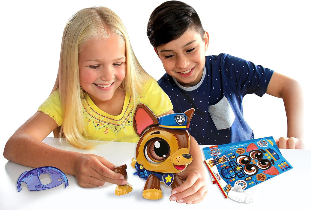 Build-a-Bot: Paw Patrol - Chase | Build Your Own Interactive Paw Patrol Characters | Easy Click 'n' Create System | 20+ Piece STEM Robot Kit for Kids | For Ages 3+