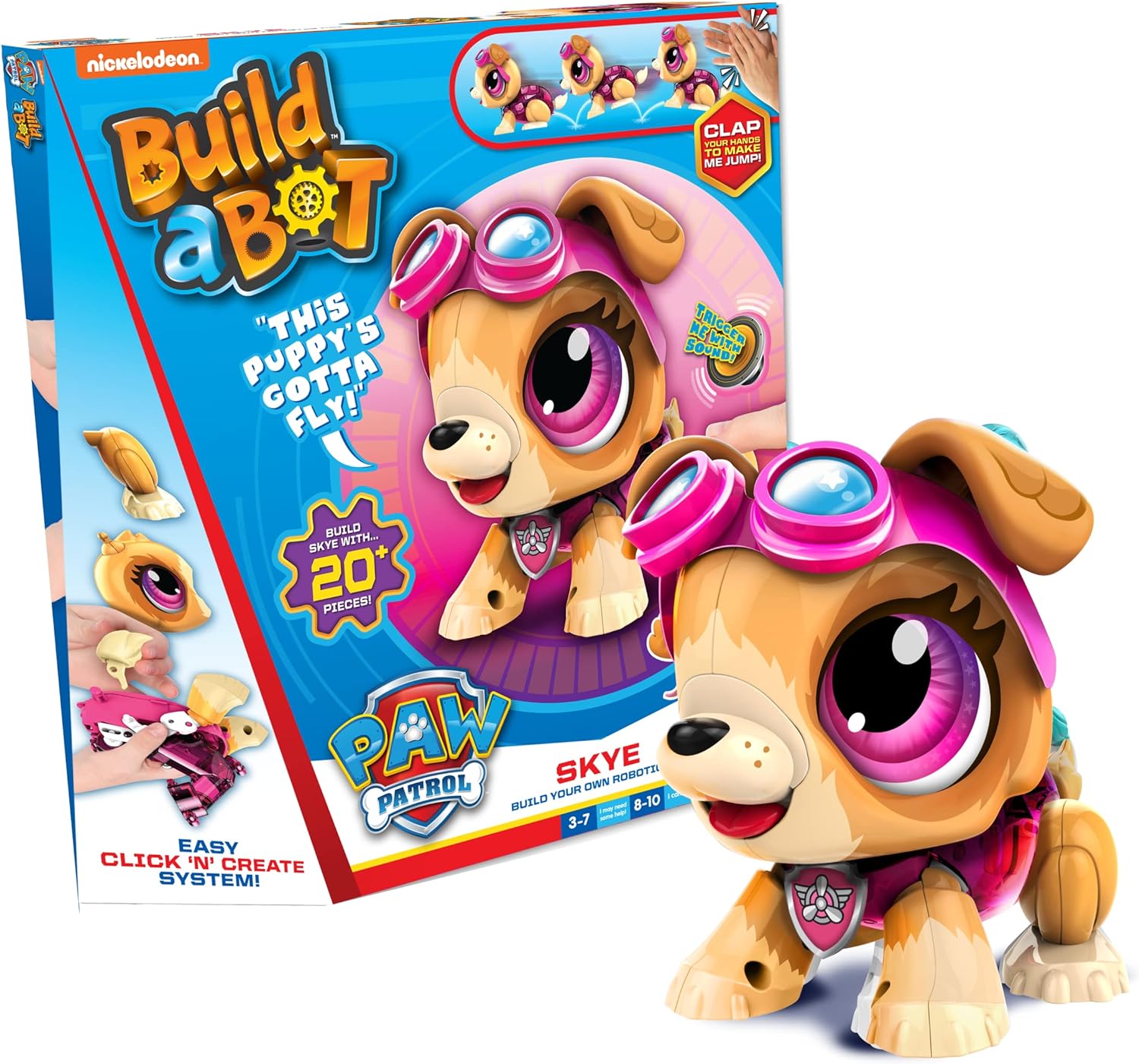 Goliath Games 928556.006 Build a Bot Paw Patrol Skye (12L