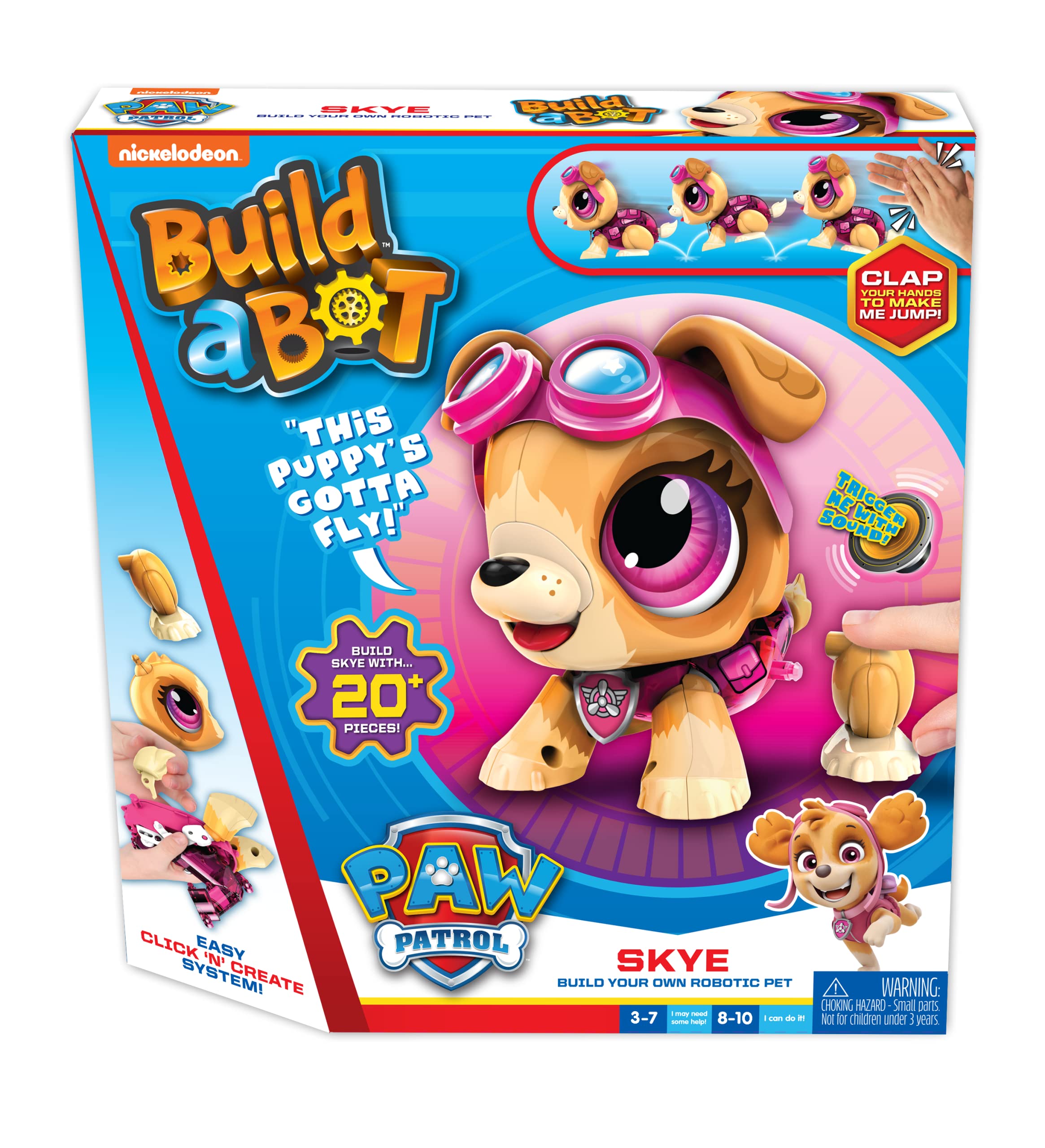 Goliath Games 928556.006 Build a Bot Paw Patrol Skye (12L