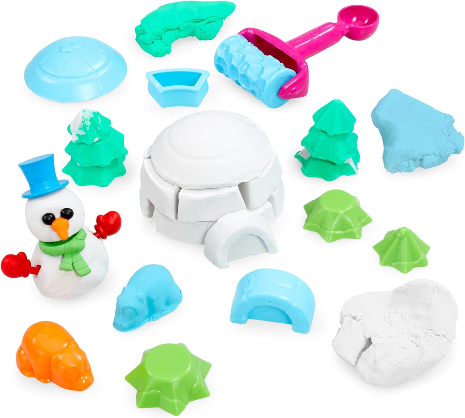 Goliath Toys 929035.006 Snowman City Play Sand, Multicoloured