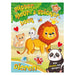 Glitter-, kleur- en stickerboek dieren