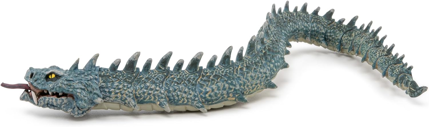 Papo - Gray Dragon -Fantasy Figurine - 3 years old - Hand painted Figurine - Realistic statuette - Educational toy - Hand painted - Collection - Decoration - Children's gift