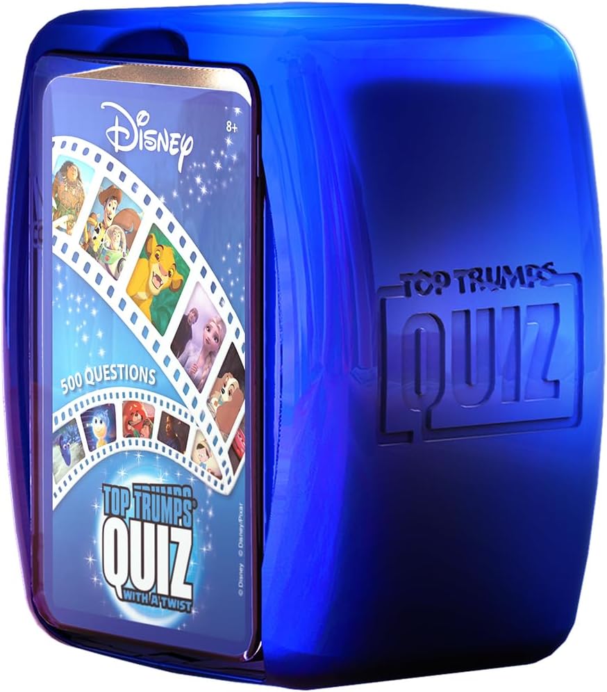 Top Trumps Disney Classic Quiz Game, 500 questions to test your knowledge and memory on Frozen, Bambi, Encanto and Ralph breaks the Internet, educational gift for ages 6 plus