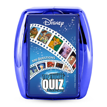 Top Trumps Disney Classic Quiz Game, 500 questions to test your knowledge and memory on Frozen, Bambi, Encanto and Ralph breaks the Internet, educational gift for ages 6 plus