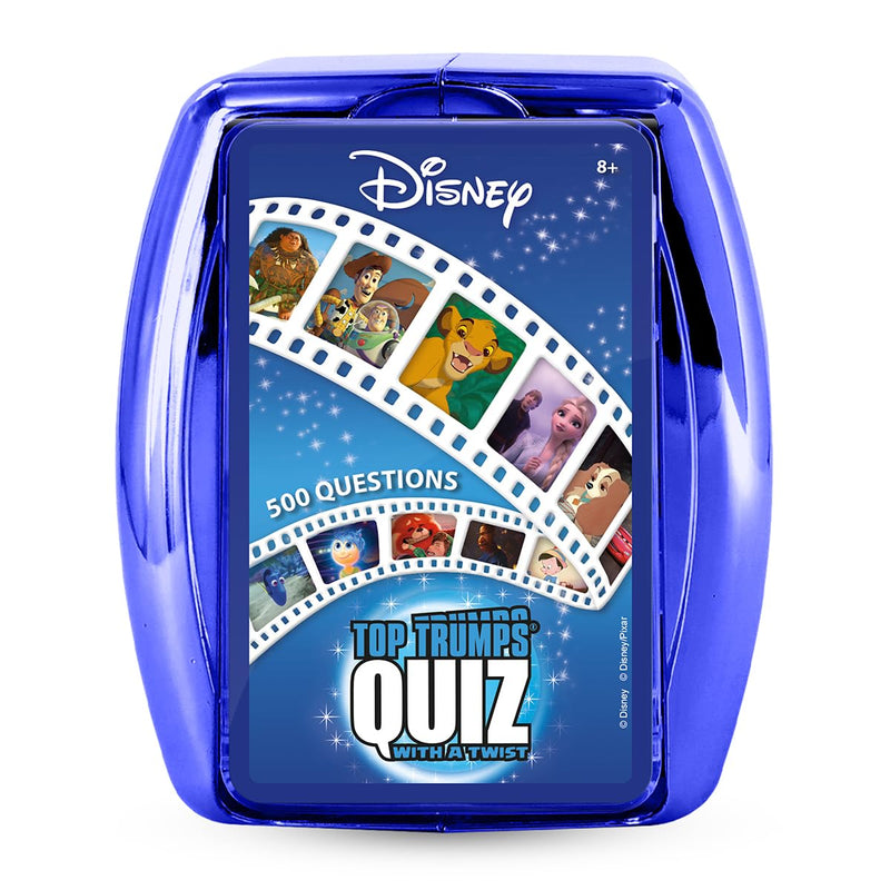 Top Trumps Disney Classic Quiz Game, 500 questions to test your knowledge and memory on Frozen, Bambi, Encanto and Ralph breaks the Internet, educational gift for ages 6 plus