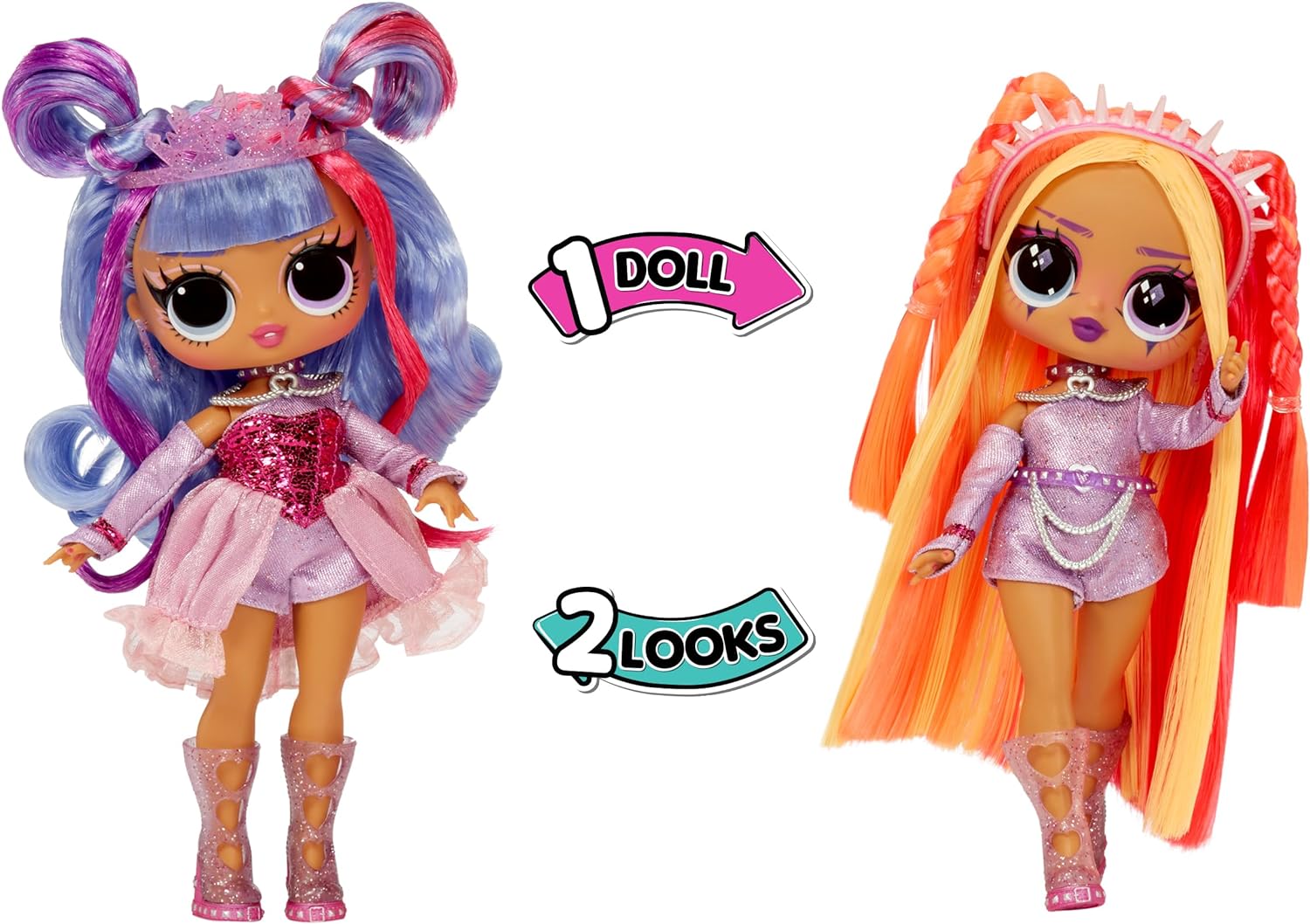 L.O.L. Surprise! Tweens Surprise Swap Series - Buns-2-Braids Bailey - Muñeca de moda con más de 20 sorpresas que incluyen cabeza para peinar, prendas y accesorios - Para niños a partir de 4 años