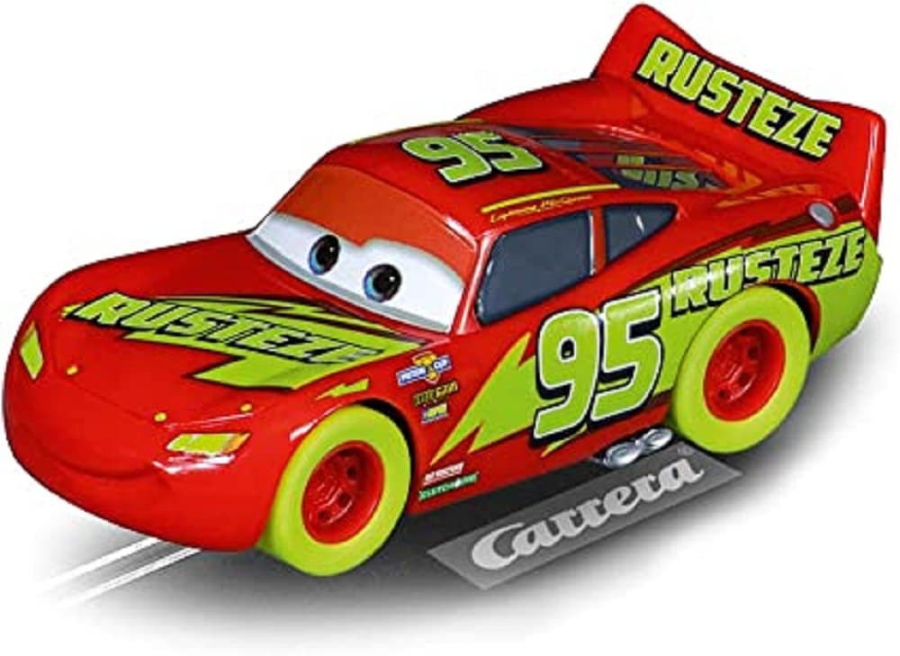 Carrera Go Carrera 20064220 GO Lightning McQueen-Glow Racer Vehicle Slot Car, Multicoloured