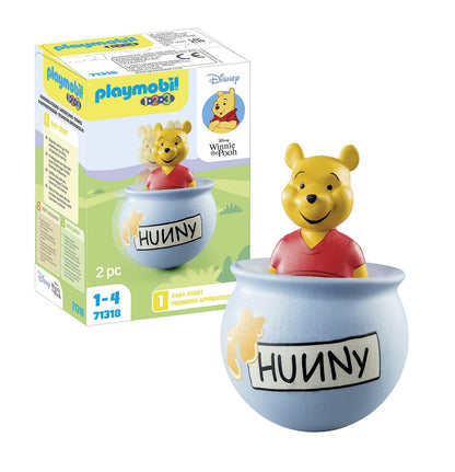 Playmobil 71318 1.2.3 & Disney: Winnie's Counter Balance Honey Pot, Winnie-the-Pooh, Educational Toys for Toddlers, Gifting Toy and Fun Imaginative Role-Play, PlaySets for Children Ages 12 months+
