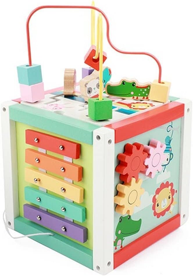 Fisher Price Holz Motorik-Würfel Activity Cube