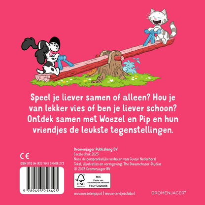 Groot en klein: tegenstellingen (Woezel en Pip)