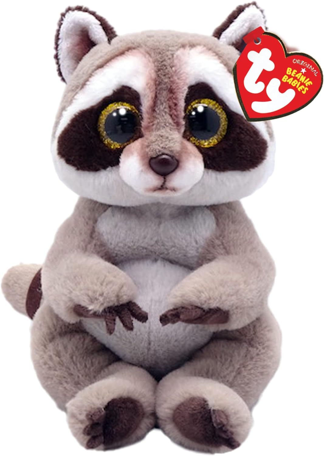 Ty Petey Raccoon Beanie Bellie Regular 6" | Beanie Baby Soft Plush Toy | Collectible Cuddly Stuffed Teddy