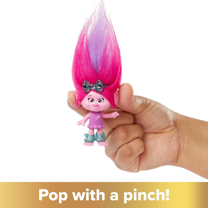 DreamWorks Trolls Band Together Hair Pops Poppy Small Doll with Removable Clothes & 3 Surprise Accessories, HNF10