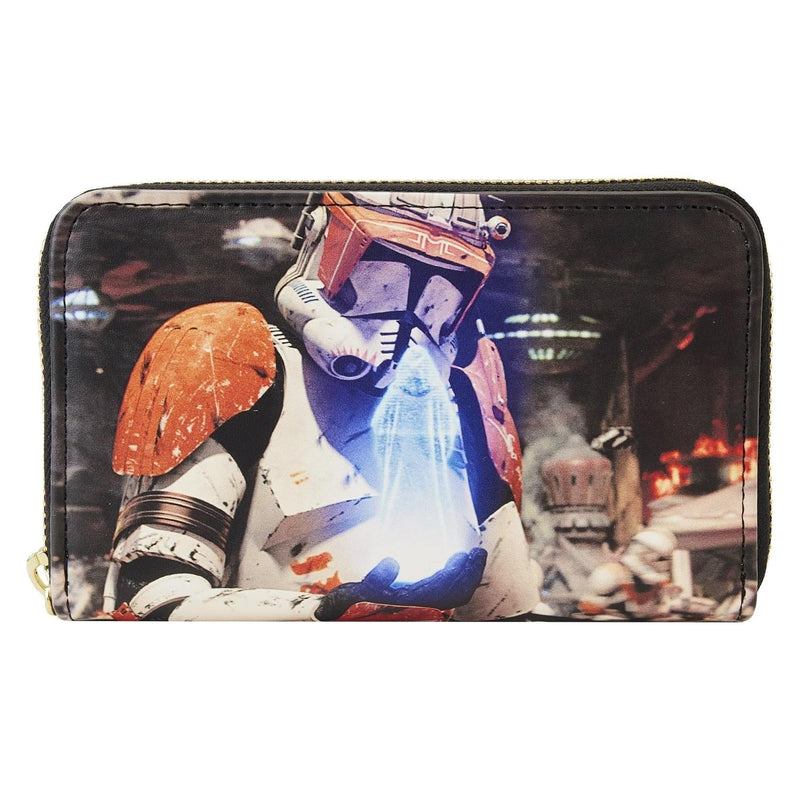 Loungefly Star Wars Episode Three Revenge of the Sith Scene Geldbörse mit Reißverschluss