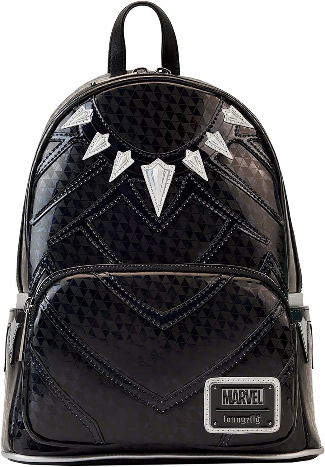 Loungefly Marvel Shine Black Panther Cosplay Mini Backpack Womens Double Strap Shoulder Bag Purse One Size