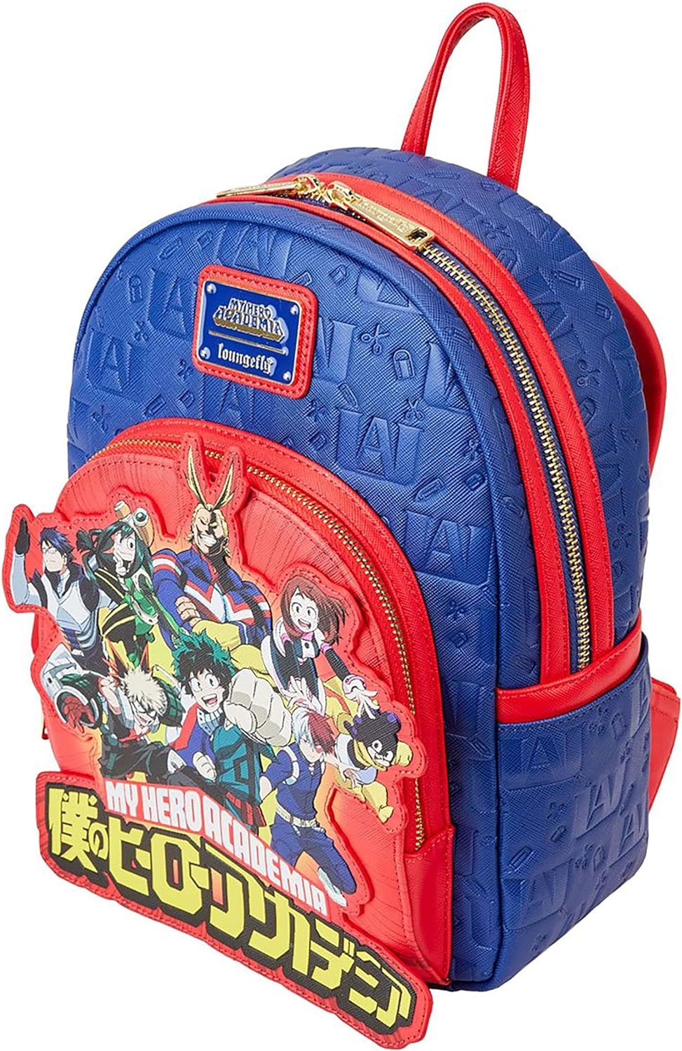 Loungefly My Hero Academia Group Debossed Logo Mini Backpack Anime