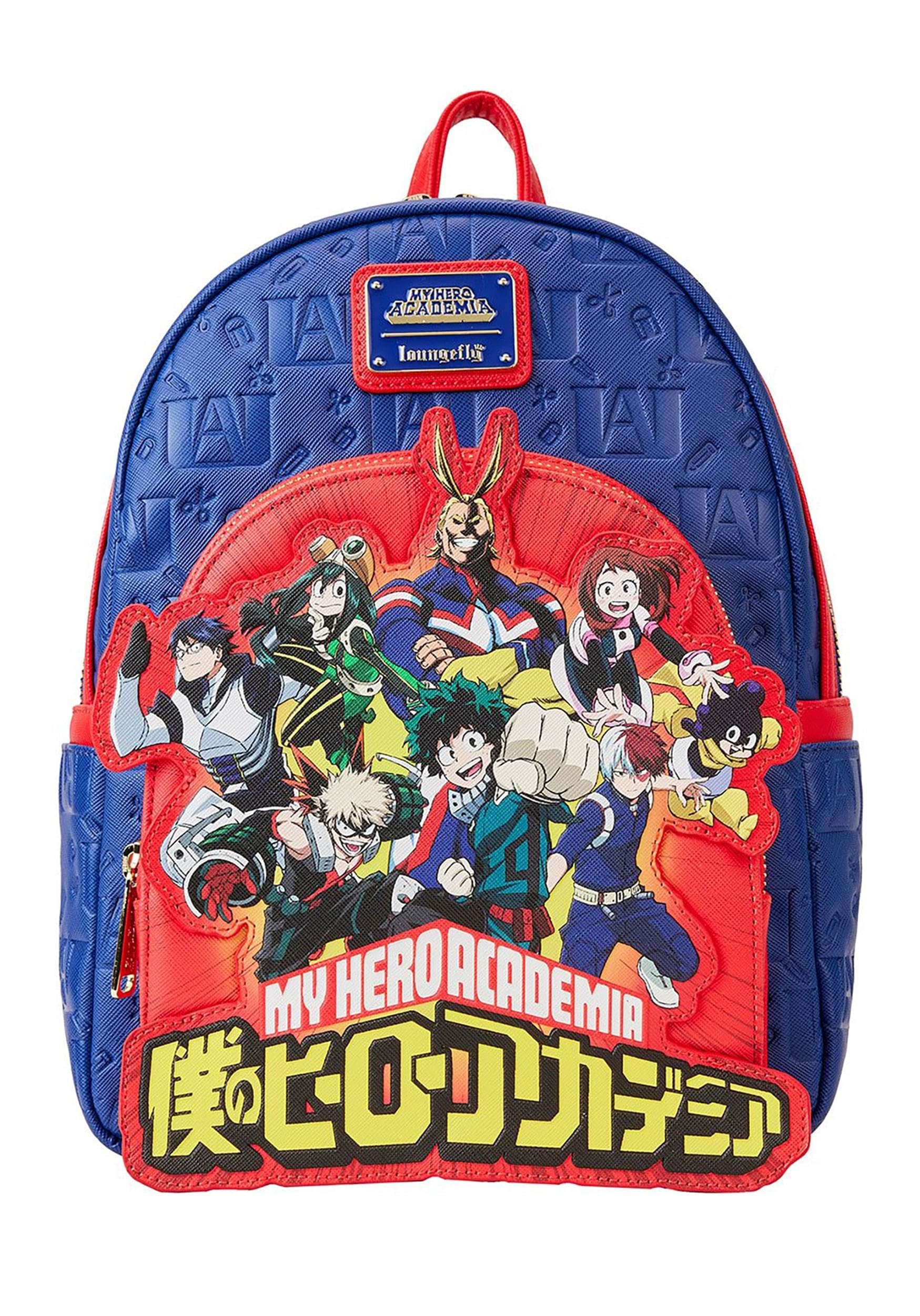 Loungefly My Hero Academia Group Debossed Logo Mini Backpack Anime