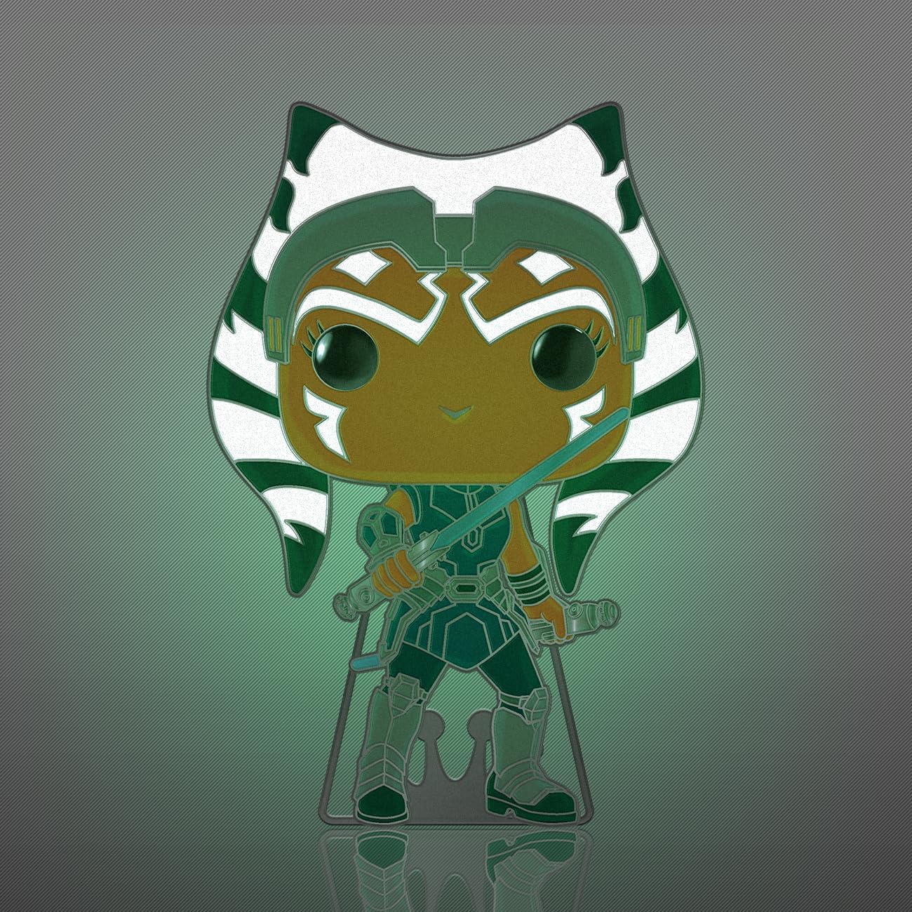 Loungefly Large Enamel Pin STAR WARS: CLONE WARS - Ahsoka Tano - AHSOKA - Star Wars Enamel Pins - Cute Collectable Novelty Brooch - for Backpacks & Bags - Gift Idea - Official Merchandise