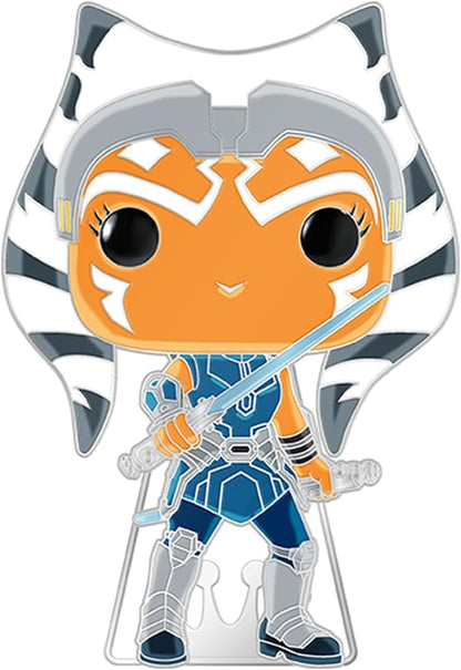 Loungefly Large Enamel Pin STAR WARS: CLONE WARS - Ahsoka Tano - AHSOKA - Star Wars Enamel Pins - Cute Collectable Novelty Brooch - for Backpacks & Bags - Gift Idea - Official Merchandise