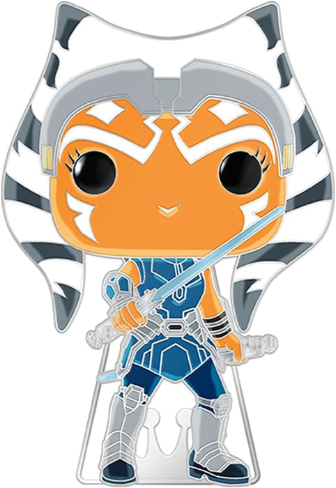 Loungefly Large Enamel Pin STAR WARS: CLONE WARS - Ahsoka Tano - AHSOKA - Star Wars Enamel Pins - Cute Collectable Novelty Brooch - for Backpacks & Bags - Gift Idea - Official Merchandise