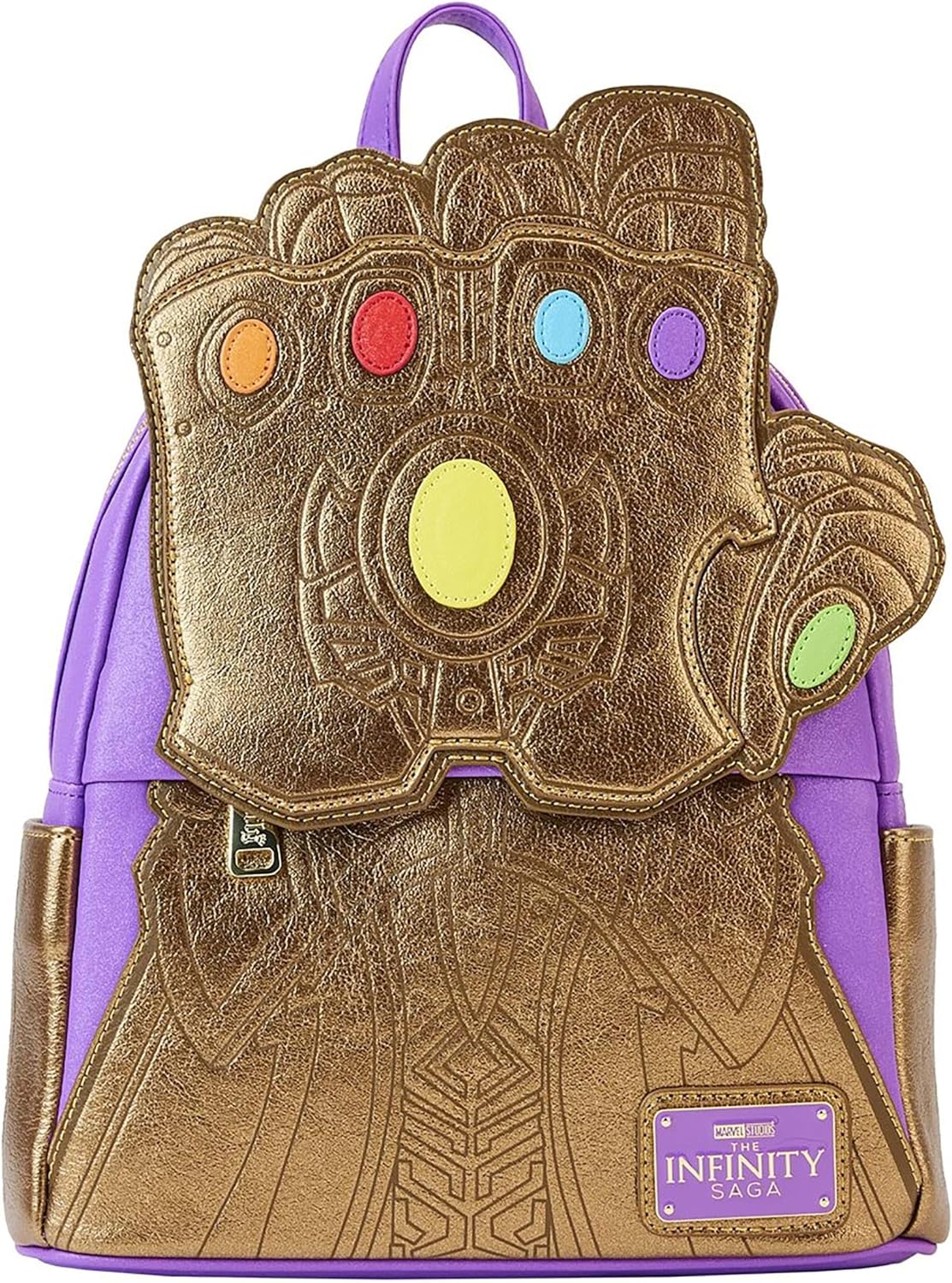 Marvel Metallic Thanos Gauntlet Double Strap Shoulder Bag One Size