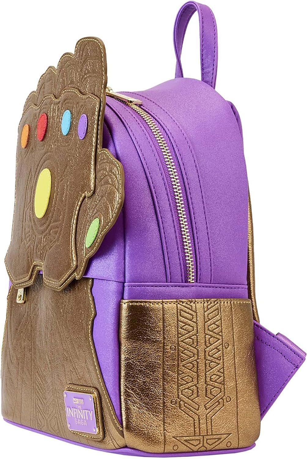 Marvel Metallic Thanos Gauntlet Double Strap Shoulder Bag One Size