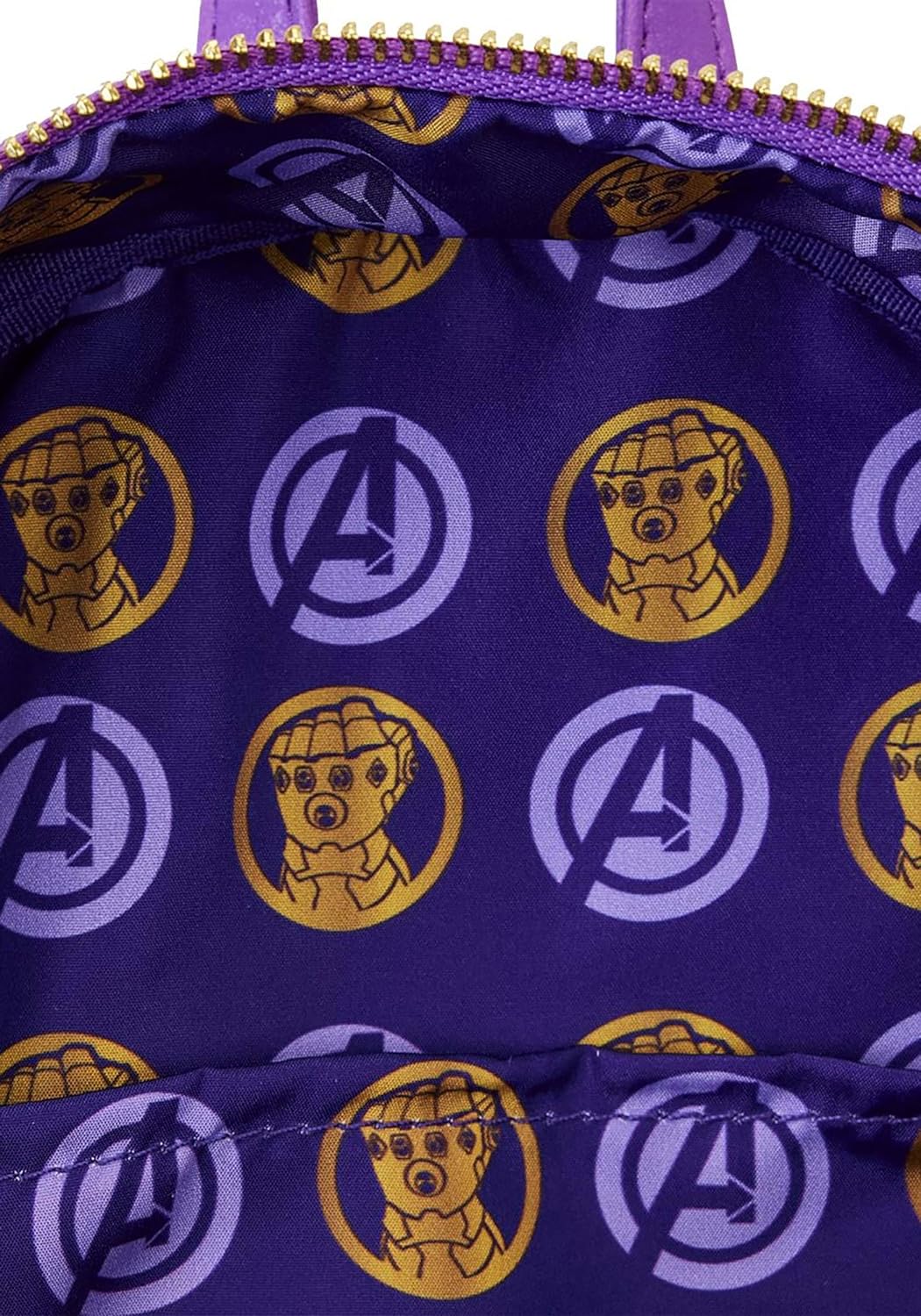 Marvel Metallic Thanos Gauntlet Double Strap Shoulder Bag One Size