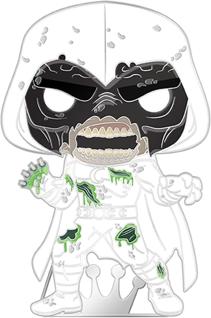 Loungefly Large Enamel Pin MARVEL: ZOMBIE MOON NIGHT - Moon Knight - Marvel Zombies Enamel Pins - Cute Collectable Novelty Brooch - for Backpacks & Bags - Gift Idea - Official Merchandise