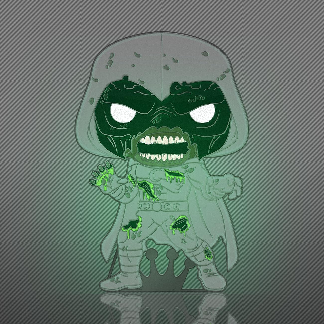 Loungefly Large Enamel Pin MARVEL: ZOMBIE MOON NIGHT - Moon Knight - Marvel Zombies Enamel Pins - Cute Collectable Novelty Brooch - for Backpacks & Bags - Gift Idea - Official Merchandise