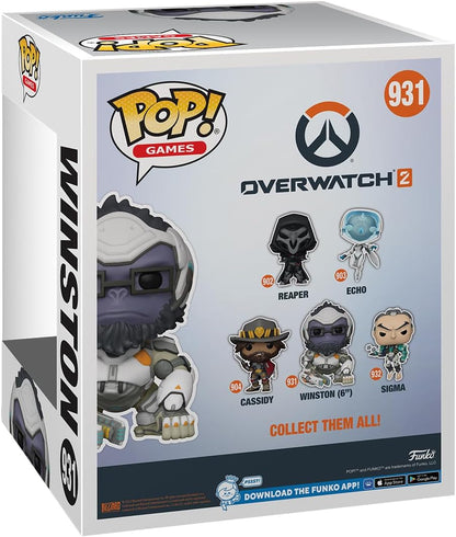 Funko POP! Super: OverWatch 2- Winston - Overwatch 2 - Collectable Vinyl Figure - Gift Idea - Official Merchandise - Toys for Kids & Adults - Video Games Fans - Model Figure for Collectors