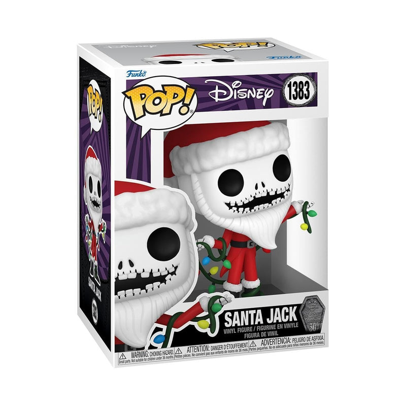 Funko Pop! Disney: the Night Before Christmas 30th - Santa Jack Skellington - Disney: the Nightmare Before Christmas - Collectable Vinyl Figure - Gift Idea - Official Merchandise - Movies Fans