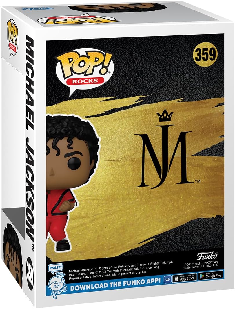 Funko POP! Rocks: Michael Jackson - (Thriller) - Collectable Vinyl Figure - Gift Idea - Official Merchandise - Toys for Kids & Adults - Music Fans - Model Figure for Collectors and Display