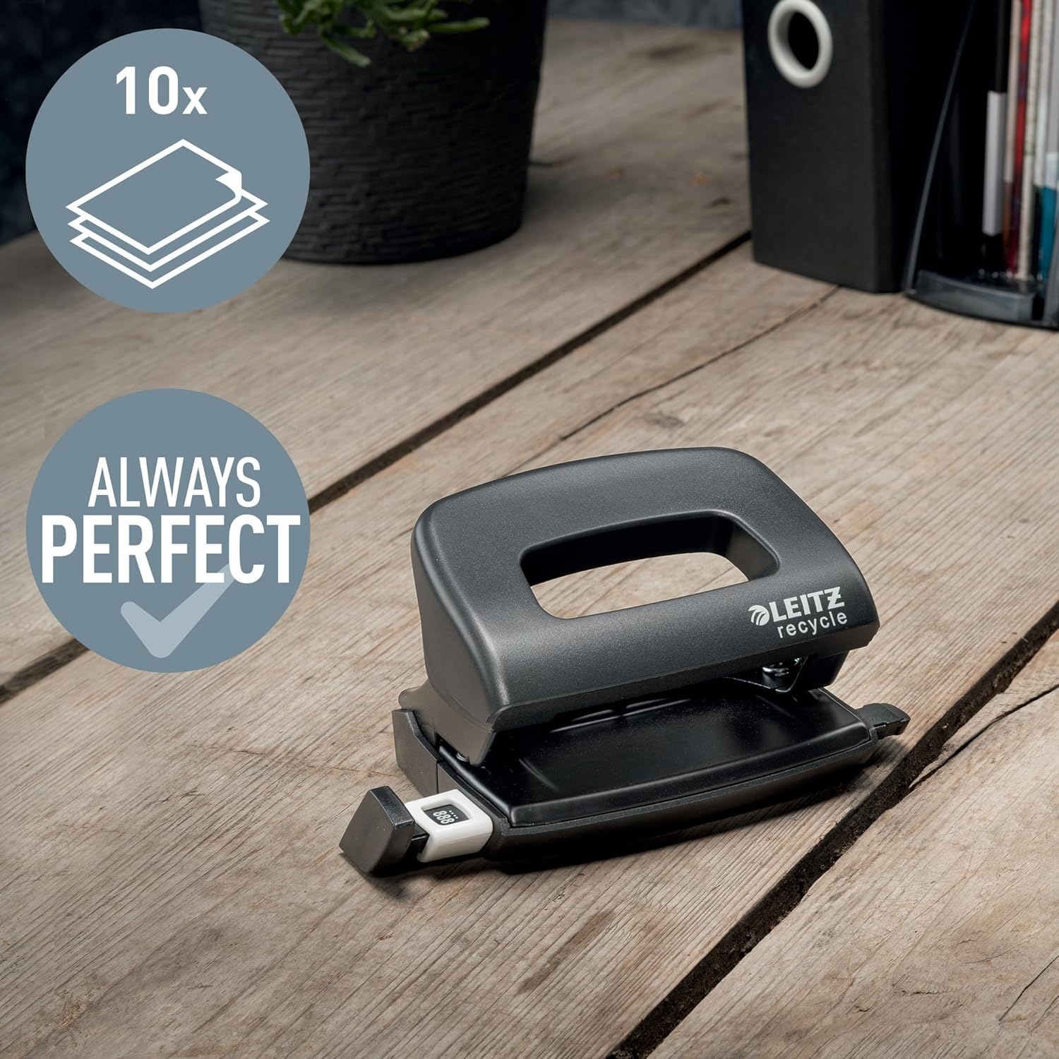 Leitz NeXXt Recycle Mini Hole Punch 10 Sheets Blue - 50100035