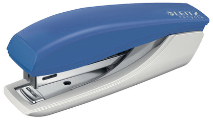 Leitz NeXXt Recycle Mini Stapler, 10 Sheets, Compact & Pocket Sized, with Staple Remover, Steel & Recycled Plastic, 100% Recyclable, CO2 Compensated, Eco Friendly, Recycle Range, Blue, 56170035